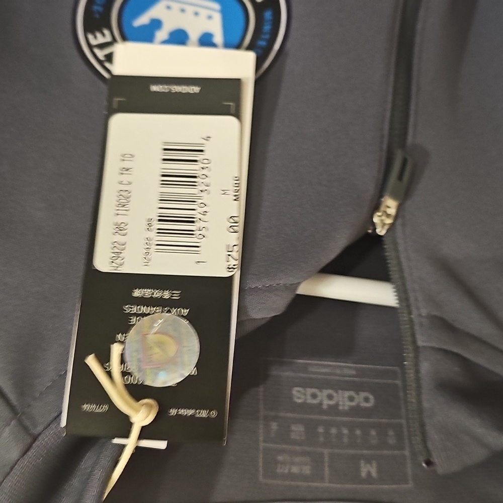 Adidas Gray Long Sleeve Pullover Charlotte Fc - Picture 2 of 4